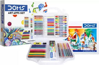 DOMS Art Apps Nxt Kit With Plastic Carry Case | Perfect Value Pack For School Kids