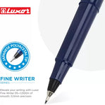 LUXOR Finewriter 05 Assorted Colors Fineliner Pen  (Pack of 10, Ink Color - Beige)