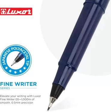 LUXOR Finewriter 05 Assorted Colors Fineliner Pen  (Pack of 10, Ink Color - Beige)