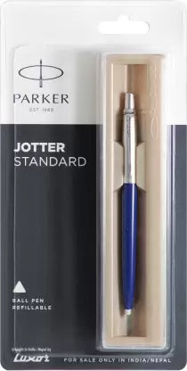 PARKER Jotter Standard, Chrome Trim Ball Pen  (Ink Color - Blue)