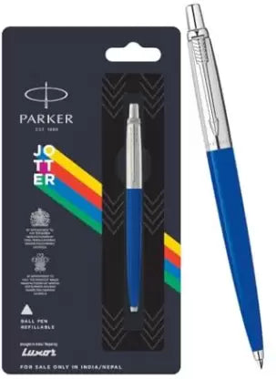 PARKER Jotter Standard, Chrome Trim Ball Pen  (Ink Color - Blue)