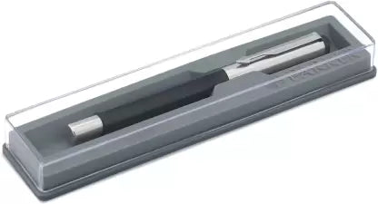 PARKER Vector Metallix Stainless Steel, Fine Nib With Quink Ink Bottle Fountain Pen  (Ink Color - Blue)