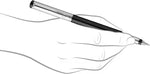 PARKER Vector Metallix Stainless Steel, Fine Nib With Quink Ink Bottle Fountain Pen  (Ink Color - Blue)