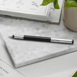 PARKER Vector Metallix Stainless Steel, Fine Nib With Quink Ink Bottle Fountain Pen  (Ink Color - Blue)