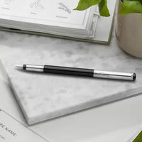 PARKER Vector Metallix Stainless Steel, Fine Nib With Quink Ink Bottle Fountain Pen  (Ink Color - Blue)