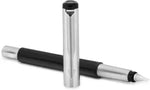 PARKER Vector Metallix Stainless Steel, Fine Nib With Quink Ink Bottle Fountain Pen  (Ink Color - Blue)