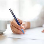 Luxor Schneider LX MAX | Needle Tip | 0.5 mm | 1000+ Meters Writing Length | German Technology Roller Ball Pen  (Pack of 4, Ink Color - Blue)