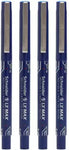 Luxor Schneider LX MAX | Needle Tip | 0.5 mm | 1000+ Meters Writing Length | German Technology Roller Ball Pen  (Pack of 4, Ink Color - Blue)