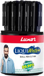 LUXOR Liquiwrite+ Antimicrobial Ball Pen  (Pack of 25, Ink Color - Blue)