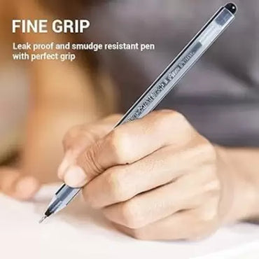 DOMS Trio Matic +Fine Point Triangle Ball Pen  (Pack of 20, Ink Color - Black)